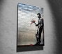 Wallity WY17 Banksy Lienzo Decorativo enmarcado 50 x 70 cm